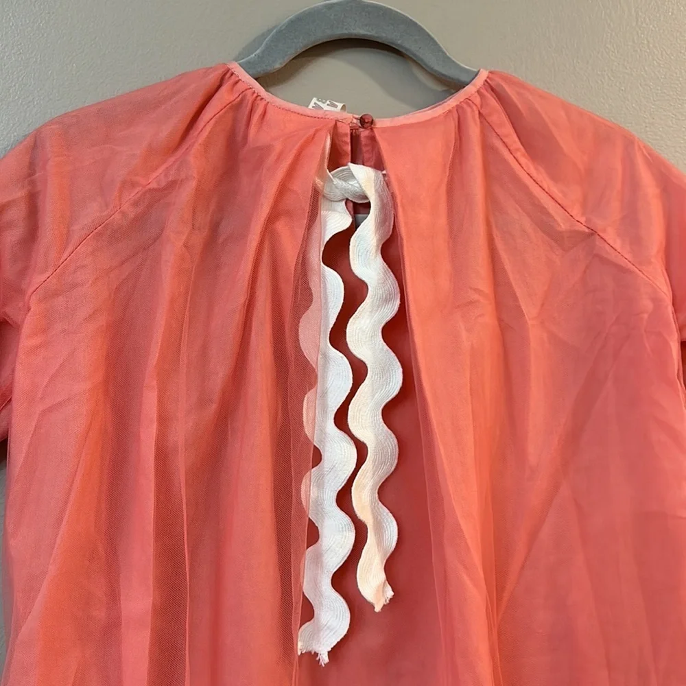 Tia Cibani Kids Coral Pink Dress